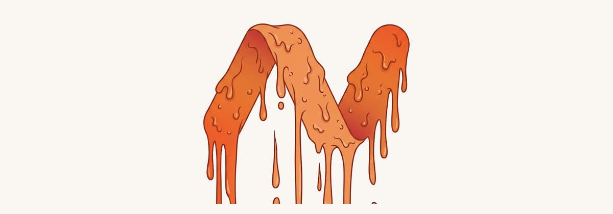 The Namecheap logo mark melting and dripping, illustrating the Phoenix data center meltdown.
